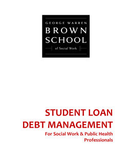 Debt Management Strategies packet