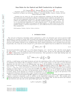 Sum Rules for the Optical and Hall Conductivity in Graphene