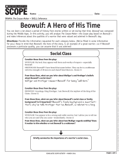Beowulf: A Hero of His Time