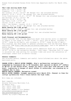 Please find attached Parana River Ports max
