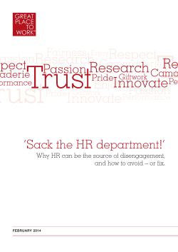 Sack the HR department!