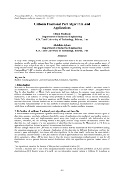 Uniform Fractional Part Algorithm And Applications