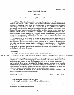 Rogue Wave Math Libraries