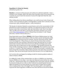 Demo for Density - Dive and Discover