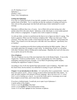 Ephesians 1 Sermon - Zumbro Lutheran Church