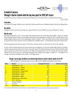 A model of success - The Noble Network of Charter Schools