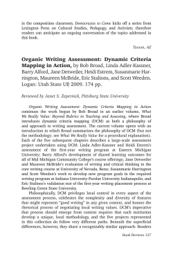 Organic Writing Assessment: Dynamic Criteria Mapping in Action, by