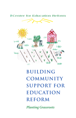 building community support for education reform