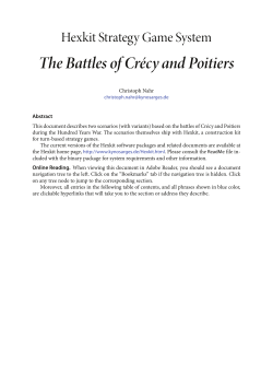 The Battles of Cr&eacute;cy and Poitiers