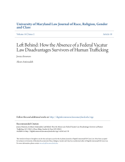 Left Behind - DigitalCommons@UM Carey Law