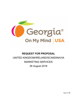 Bid Document - Georgia Department of Economic Development