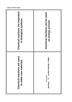 Chemical reactions are important in biological systems Chemical