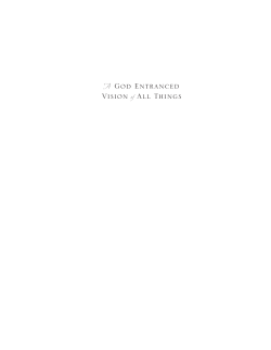 A God-Entranced Vision of All Things (Excerpt)