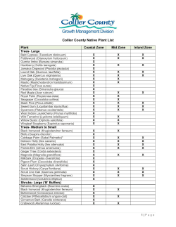 Collier County Native Plant List