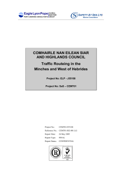 Traffic Routeing in the Minches and West of the Hebrides