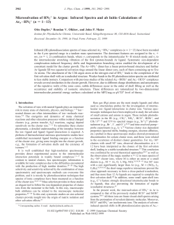 Microsolvation of HN2 in Argon: Infrared Spectra and ab Initio