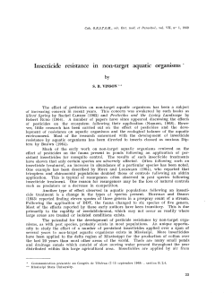 Insecticide resistance in non