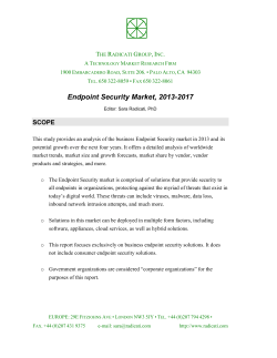 Endpoint Security Market, 2013-2017