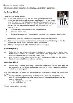 NCEA Collated questions: Newtons Laws