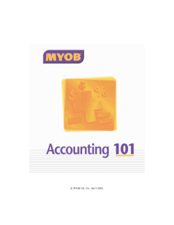 MYOB Accounting 101