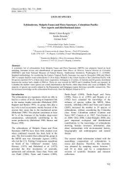 Echinoderms, Malpelo Fauna and Flora Sanctuary, Colombian