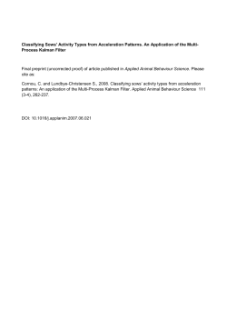 Classifying Sows` Activity Types from Acceleration Patterns. An