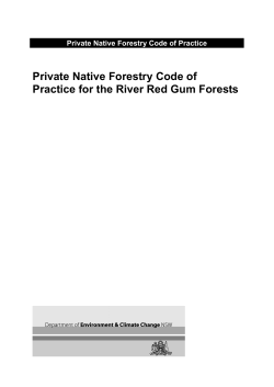 Private Native Forestry Code of Practice for the River Red Gum Forests