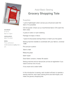 Grocery shopping Tote - Odegaard`s Sewing Center