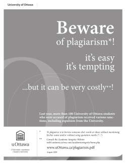 of plagiarism
