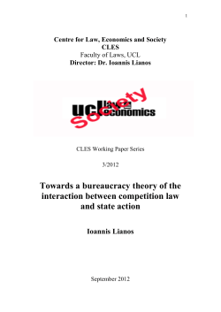 Towards a bureaucracy theory of the interaction between