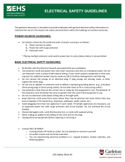 Electrical Safety Guidelines