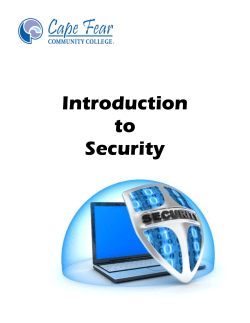 Introduction to Security