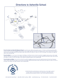 Directions to Asheville School