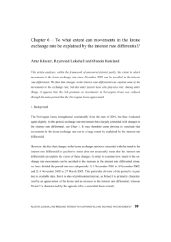 To what extent can movements in the krone