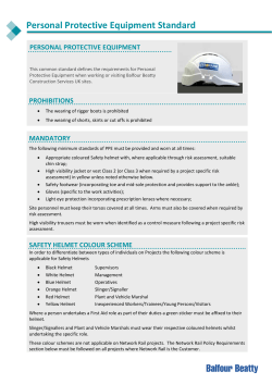 Personal Protective Equipment Standard