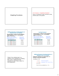 Graphing Functions
