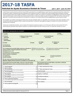 TASFA Application and instructions (Spanish) 2017-18