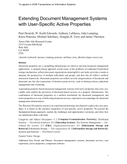 Extending Document Management Systems with