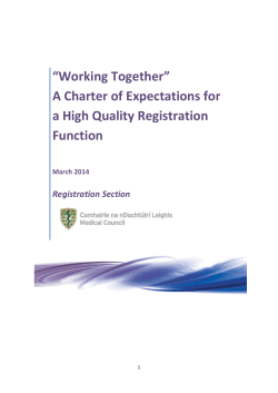 Charter of Expectations