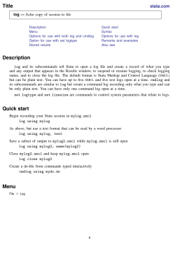 log - Stata