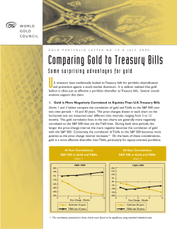 Comparing Gold to Treasury Bills
