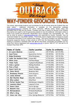 Way-finder Geocache Trail