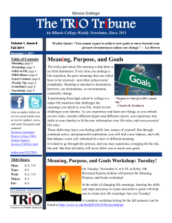 The TRiO Tribune - Illinois College