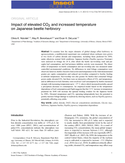 Impact of elevated CO2 and increased temperature