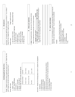 Autobiographical Narrative 1. Brainstorm 2. 3.
