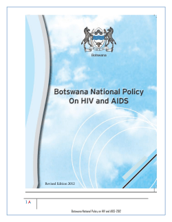 Botswana National Policy on HIV and AIDS