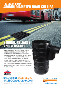 450mm diameter road gullies - Clark