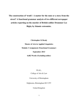 The construction of `truth`: A matter for the state or a story from the