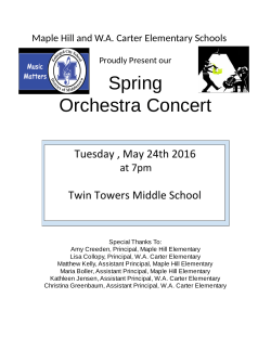 Spring Orchestra Concert - Middletown City School District