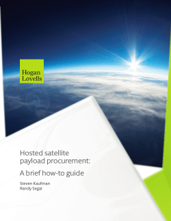 Hosted satellite payload procurement: A brief how